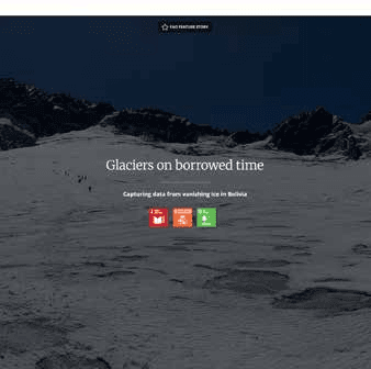Glaciers on Borrowed Time - Interactive Scrollytelling & 60th Anniversary Features